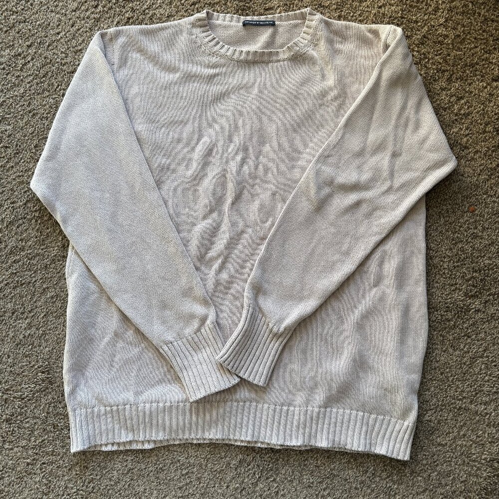 NWOT Brandy Melville‎ 100% Cotton Heavyweight Oversized Crewneck Tan Sweatshirt